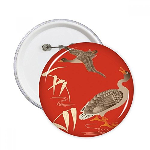 Pins culture japonaise rouge d'automne pour customiser vos vêtements