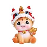 AOOOWER 樹脂馬の置物 樹脂コレクションフィギュア テーブルオーナメント 2026年 馬の彫刻 幸運と富の像コレクション フィギュア