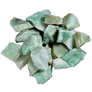 Green Jade Rough Gemstones For Jewelry Making, Raw Stones and Crystals Bulk, Tumbling Bulk, Polishing, Cabbing, Lapidary, Fountain Rocks, Decoration, Wire Wrapping, Gem Mining, Reiki Healing 1 lb