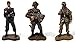 OPO 10 - Lot de 3 Figurines Soldats de Guerre allemands 1/32 60mm WW2 Del Prado (LS1)