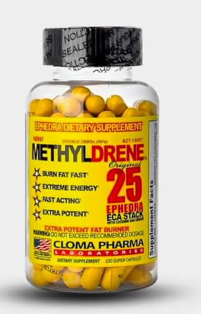 Cloma Pharma Mtlydrene 25 ORIGINAL FAT LOSS - 100 VEG Capsules - Review, Price and Buying Guide