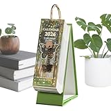 美的デスクカレンダー 2026 – 18x8x6cm 芸術的プランナー、ペーパークラフトスタンド装飾、時代を超越したデザインの油絵テーマ |リビングルーム、学校、寝室、ワークスペースオーガナイザー用のレトロなカレンダー