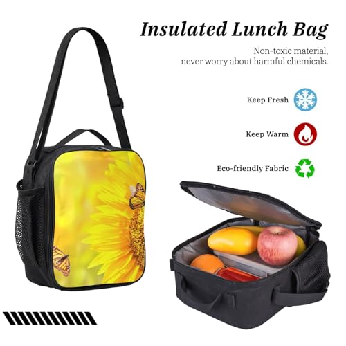Sac à dos imperméable et léger à fleurs noires ensemble de 3 - 6