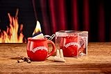 feuerzangenbowle tassen günstig 1 Feuerzangentasse in Acryl-Präsentbox, 3 Zimtzuckerhütchen, Rezeptheftchen