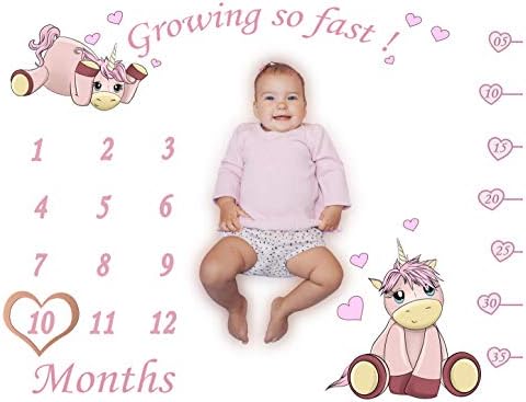 Unicorn Nursery Baby Shower Gifts Baby Blanket That’s a Baby Milestone Blanket - Nursery Unicorn