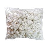 Luvhua Foam Flowers Bulk, Artificial Flowers Foam Roses for Crafts, DIY Bear Gifts for Valentine's Day, Birthday, Wedding Bouquets Decoration 3.5cm/1.38in (White, 100PCS)