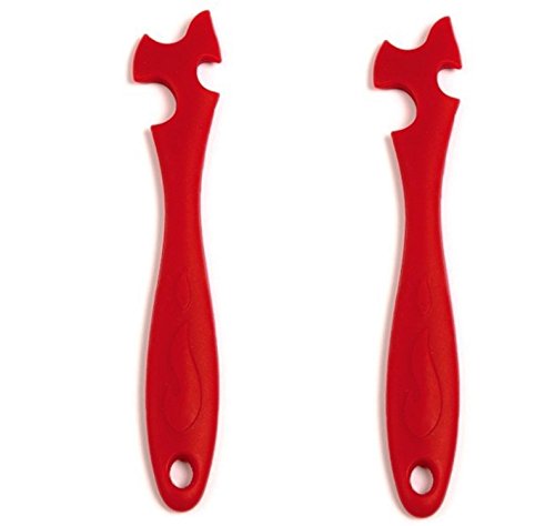 Norpro 1229 Silicone Oven Rack Push/Pull, Red (2)