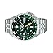 Seiko SSK035 5 Sports Automatic Silver-Tone with Green Dial GMT Series Watch