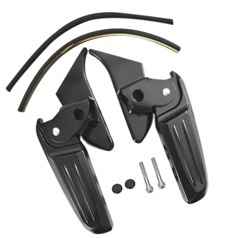 2 modèles de pédales moto pliables et plaques d'appui