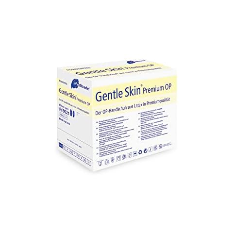 Meditrade 90217W Gentle Skin Premium OP Latex Handschuh, Steril, Puderfrei, Größe 7 (100-er pack) Cover