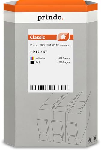 Original Prindo Multipack Nero/Differenti Colori Prshpsa342Ae 374917 Alternativa Per Hp Sa342Ae (56 + 57)