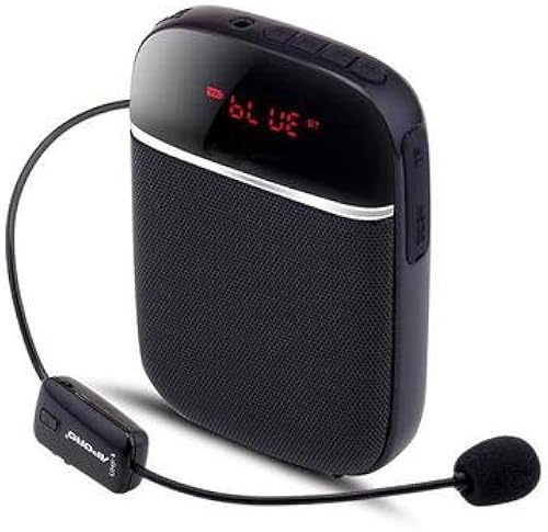 WWAXCC MikrofonBluetooth Wireless Loudspeaker Teacher Guide Lernen Sie KopfhA rer Mini-HA fthorn  Rot