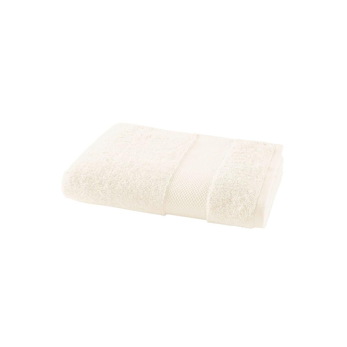 Serviette de toilette en coton chèvrefeuille 50x100 Anne de Solène Pétale