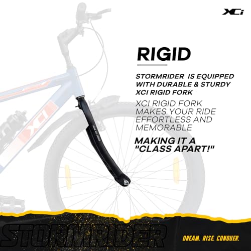 Image of XCi Stormrider 26-Inch Tires Single Speed Rigid Suspension V-Brakes Youth 12+ Years 17-Inch Ultra Light Steel Frame Blue White Bicycle