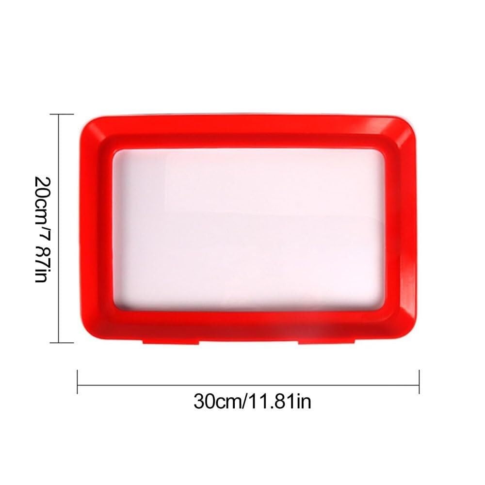 Glenmi Wiederverwendbares Vakuum-Aufbewahrungstablett for Lebensmittel – stapelbar und mit ergonomischem Design for Ordnung und Frische in der Küche(2pcs)