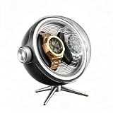 HGTRH Scatola del Tempo per Orologi, Carica Orologi Automatici Black 2 Slots
