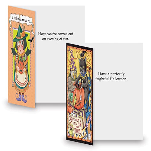 Current Halloween Greeting Cards Set © Mary Engelbreit - Set Of 12 Large 5 X 7-Inch Cards, Themed Fall Holiday Card Variety Value Pack, Assortment Of 6 Unique Designs, Envelopes Included #TOP15
