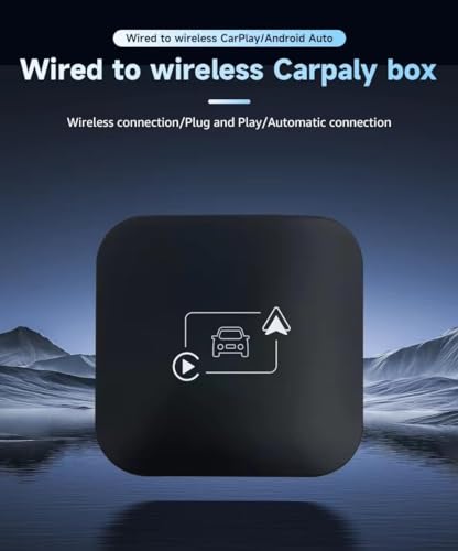 Image of Tobo Wireless CarPlay Adapter, Upgraded Plug & Plug-and-Play dongle for iPhone with 5.8GHz WiFi, Easy Installation and Online Updates, Compatible with OEM Wired CarPlay Car Models TD-1227WA