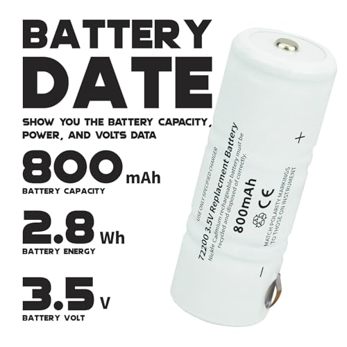 Batería Recargable 3.5V 800mAh para Welch Allyn miniatura 2