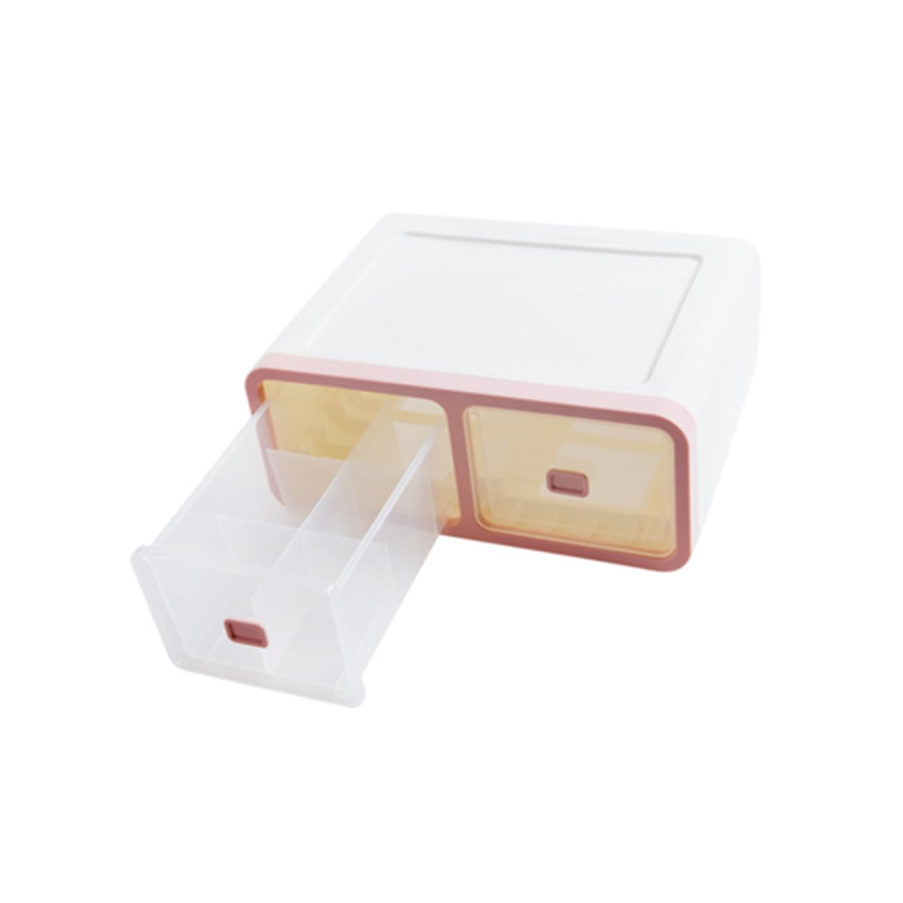 PRETYZOOM 16 scatole plastica organizer organizzatore dell'armadio della biancheria intima divisorio per cassetti con coperchi cassetto Scatola portaoggetti Pantaloni rosa