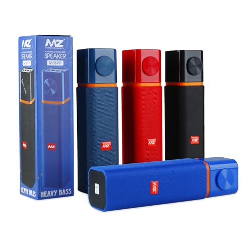 Image of MZ M38VP Portable Bluetooth Speaker - Dark Blue | High Bass 10W Bluetooth Speaker | Experience Deep Sound | Immersive Sound Quality