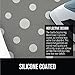 GORILLA GRIP The Original Ironing Board Cover and Pad, Silicone Coating, Thick Scorch Resistant Padding, Heavy Duty Iron Covers Standard Boards, Hook and Loop Fastener Strap, Dots, 15x54
