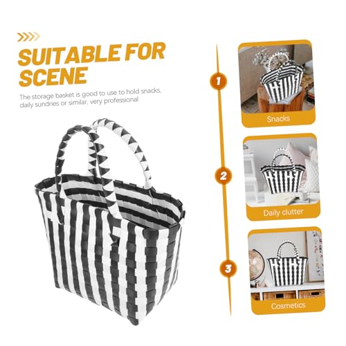 SHOWERORO Cestas De Armazenamento Bolsas Cesto Cesta De Compras Alça Cestas Cesta De Armazenamento D