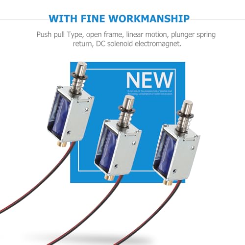 Solenoides electromagnéticos DC 12V 2A mini de marco abierto push pull 7