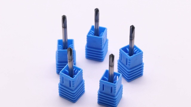 Image of 4 Flute 90 Solid Carbide Chamfer End Mill Set(5Pcs, 1 /8 inch), AlTiN Coated | 90 Chamfer Angle, 1 /8 inch Shank 1-1 /2 inch OAL, Single End, V Groove Router Bit, for Milling Alloy Steel, Carbon Steel, Cast Iron
