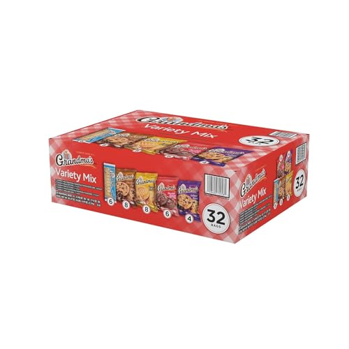 Grandma's Cookies Variety Pack, 32 Packs/Box (FRI14867)