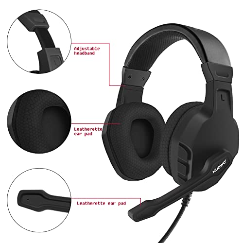Nubwo U3 Gaming Headset With Mic For Pc, Laptop, Computer, Stereo Sound Headphones thumb #2