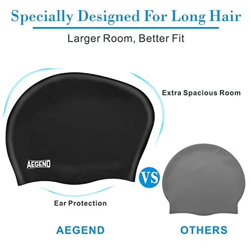 Aegend Swim Caps For Long Hair thumb #1