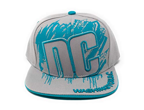 Gorra Snapback Washington DC baseball plana gris/verde miniatura 1