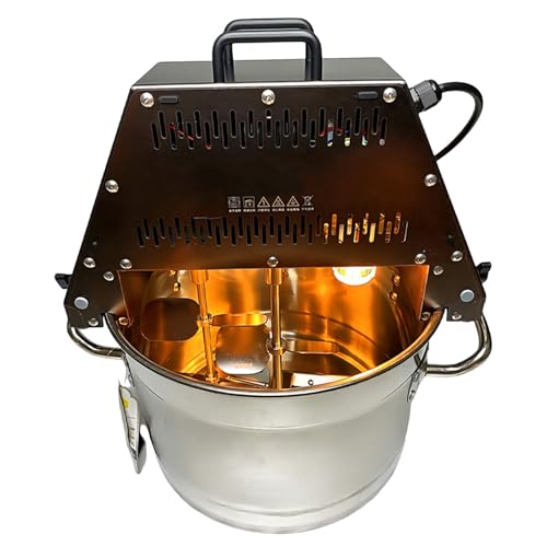 pealiritansemen Batidora De Acero Inoxidable De 10 L, Máquina Automática para Hacer Rellenos De Alimentos De 60 W, con Paleta Agitadora Doble Y Ventilador Auxiliar, Batidora De Pie, para Mermeladas