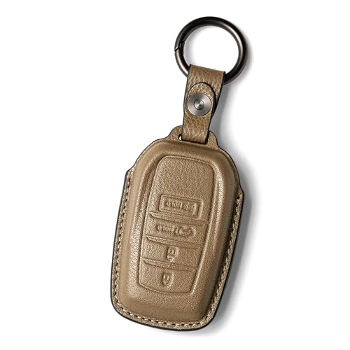 Image of for Toyota Key Fob Cover Leather car Key case fits 2027 2026 2025 2024 Grand Highlander Camry Crown Signia Highlander Venza Land Cruiser Accessories
