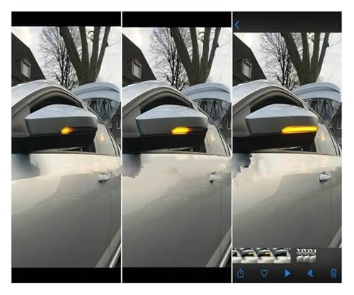 Indicador lateral secuencial para Skoda Kodiaq luz LED de espejo ideal para viajes nocturnos 4