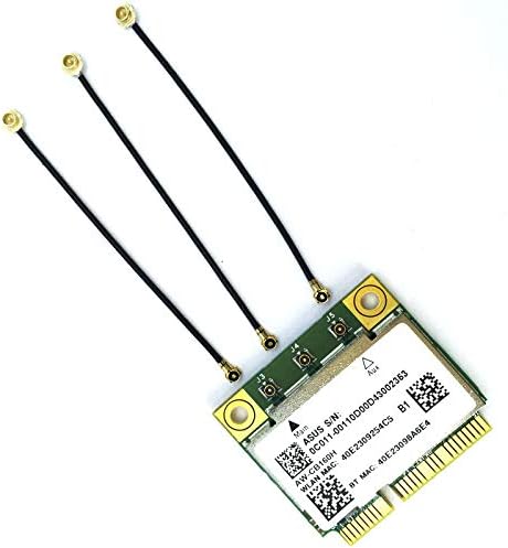 Miniatura 4 de HUYUN Antena IPEX 4 a IPEX 1 de 3 piezas para BCM94360CSAX  BCM94360CS2  BCM94360CS2AX  BCM94352Z