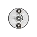 PIC Gauges B2MS-E Black Steel Case Surface Mount Thermometer, Magnetic Connection, 2