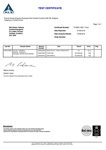 Gecertificeerde Organische Kombuchaorganic® Grote Sachet 50g Water Kefir Grains UKAS Lab Getest - Geweldige waarde en uitstekende en unieke kwaliteit culturen maken gezonde probiotische dranken met. - Image 6