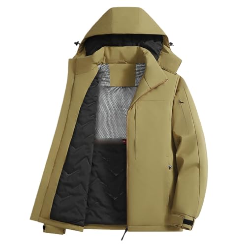 Chaqueta de invierno gruesa para hombre que frena el viento y la lluvia invernal