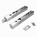V-CORME (2-Pack) 304 Stainless Steel 6“(15cm) Security Door Bolt Latch, Double Door Lever Action...