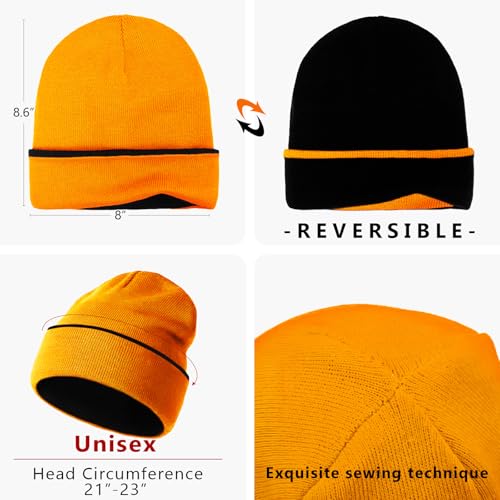 Image of Beanie for Men Women Warm Winter Hat Unisex Soft Knit Cuffed Beanie | Skull Cap, Secure fit, Suits Daily Wear, Windproof, Essential Gear for Winter Jogging & Outdoor Sports