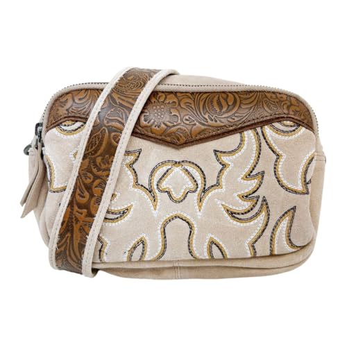 Myra Bag Western Leather Shoulder Bag for Women - Cowgirl Boho Country Crossbody Purse