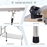 PawHut Hundepflegetisch Höhenverstellbar Tierpflegetisch Klappbar Hunde Pflegetisch Hundefriseur Tisch Schertisch Trimmtisch mit Unterkorb für Hunde Katzen bis zu 100 kg Blau