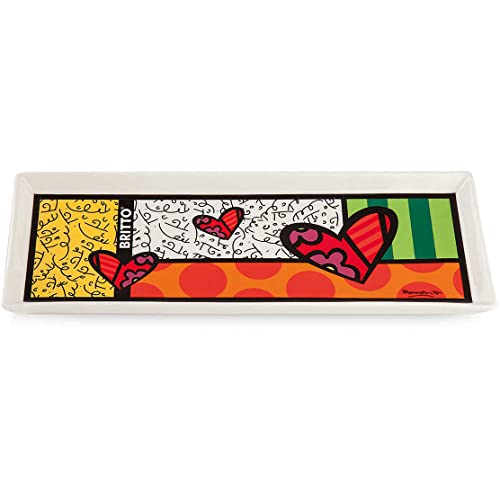 Egan Bandeja con corazón de porcelana esmaltada, línea Britto, 26...