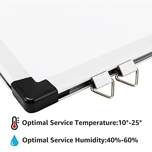 Amazon Basics Large Magnetic Dry Erase Whiteboard with Pen Tray for School, Classroom, Office & Home , 89.92 cm x 59.94 cm, Aluminum frame image 3