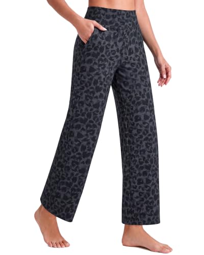 Image of G4Free EverGoing Wide Leg Ankle Pants for Petite Women with Pockets Stretch