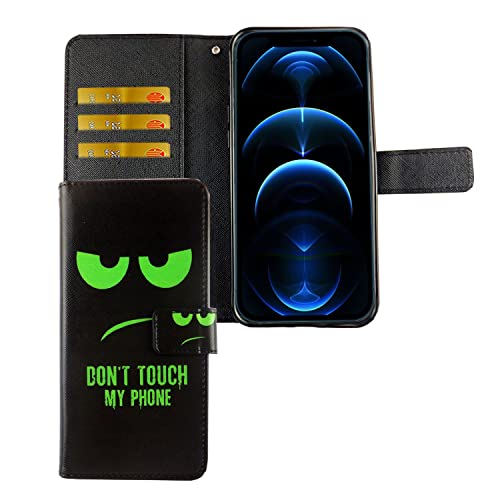 Housse iPhone 12 Pro Max avec fonction support et rabat de protection vert