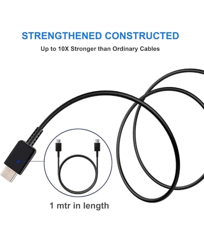 Image of Original 25Watt Charger Compatible for Samsung A52 5G /A32 5G /A22 5G /A34 5G /A24 4G /Z Fold /S10 5G /S20 FE 5G /S21 FE /S22 FE /S23 FE-Black