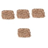 SEWACC 4 Piezas Ropa De Cama Relleno Manualidades Cumpleaños Vacaciones Bebé Boda Navidad Regalo Ducha Hebras Relleno Arruga Y Relleno Papel Papeles Marrón G Natural Y Regalos Triturar